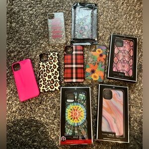 iPhone 11th max phone cases most are new in box , others used a few times.